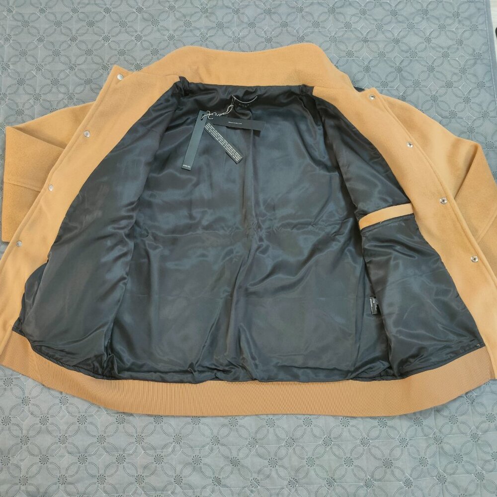 Amiri Varsity Jacket Bomber Brown Wool Size L - Picture 5 of 8